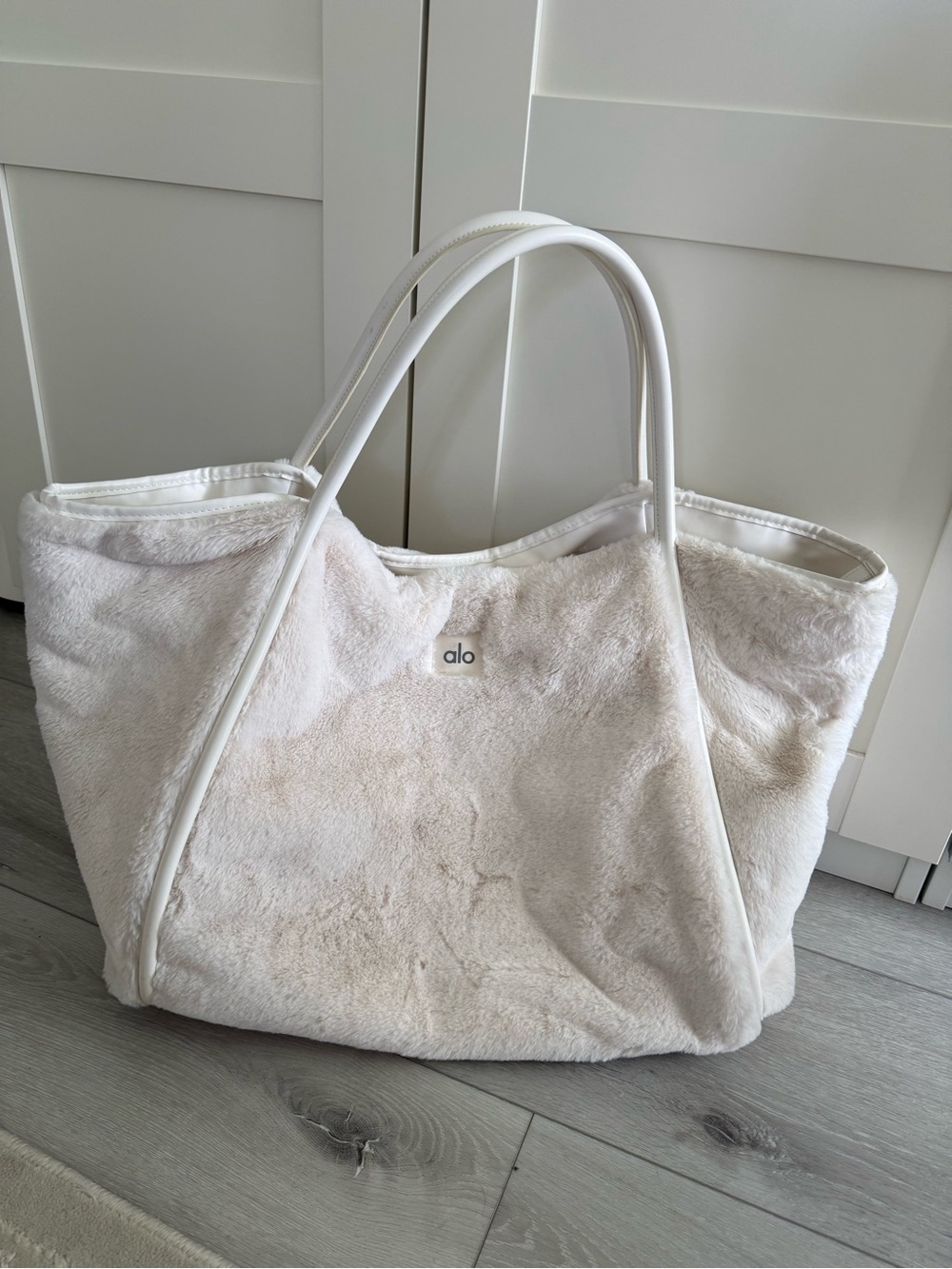Alo Yoga Faux Fur Tote Bag